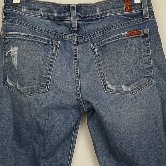 SOLD7 For All Mankind Skinny Crop & Roll Jeans Sz 27 - Picture 7 of 11